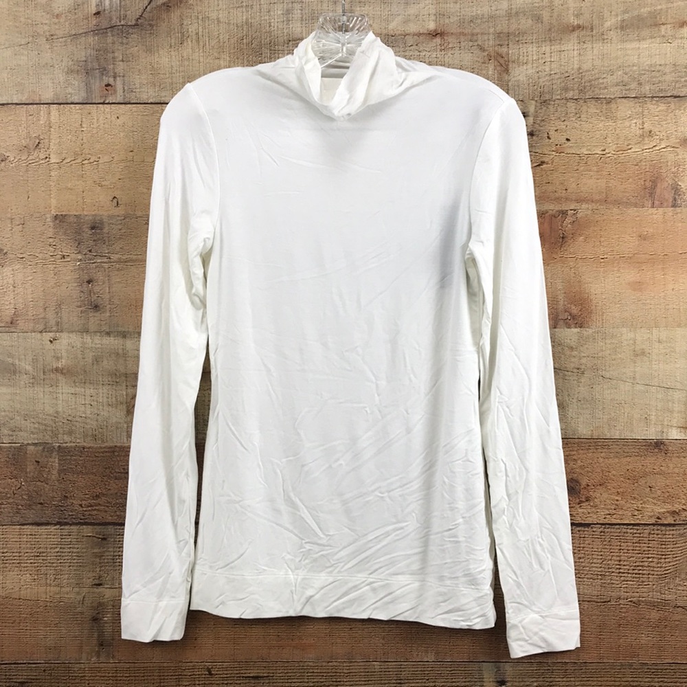 Heather White Long Sleeve Shirt Size S